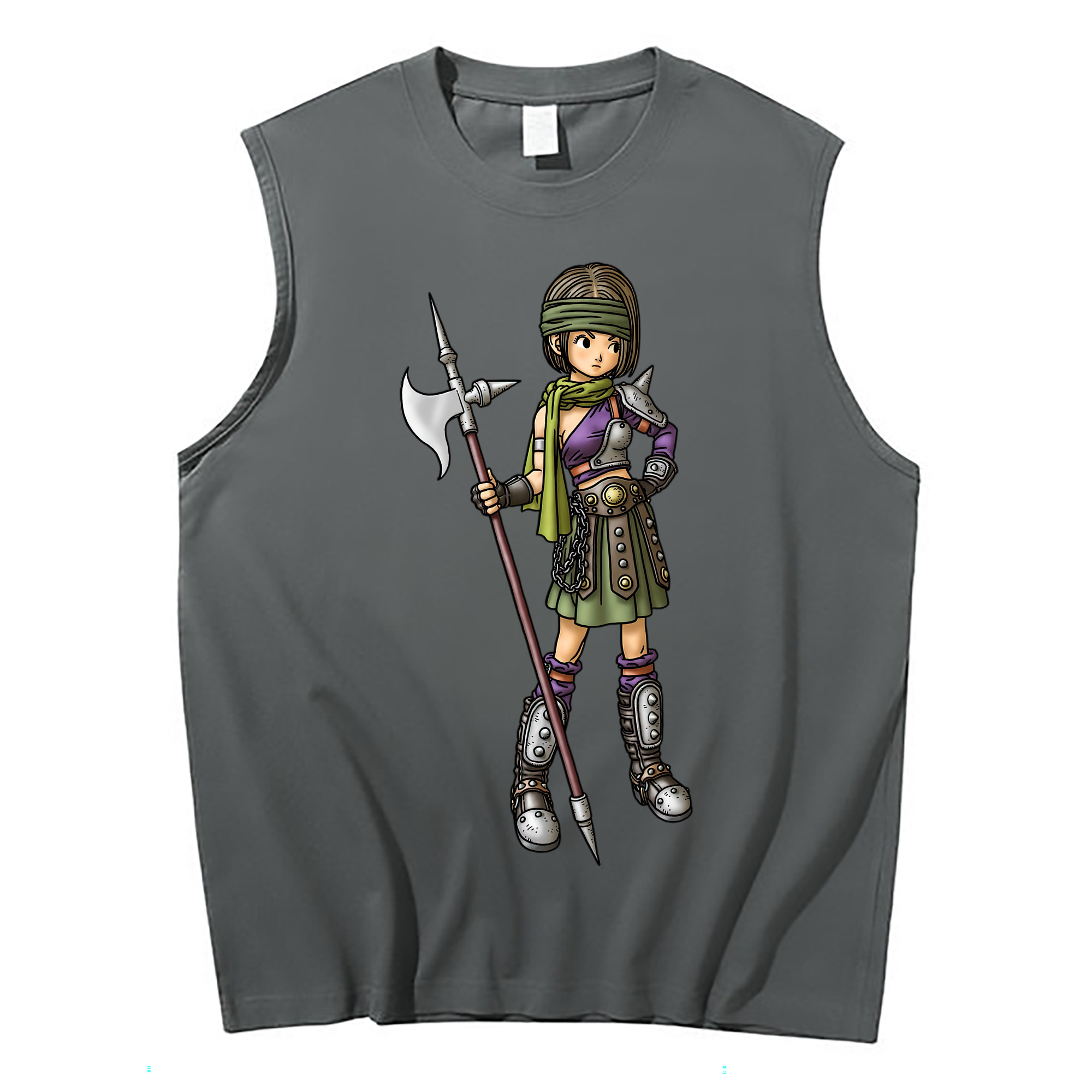 （画像用） ドラゴンクエスト Doragon Kuesuto Dragon Quest コットン100％タンクトップ（フロントプリント）